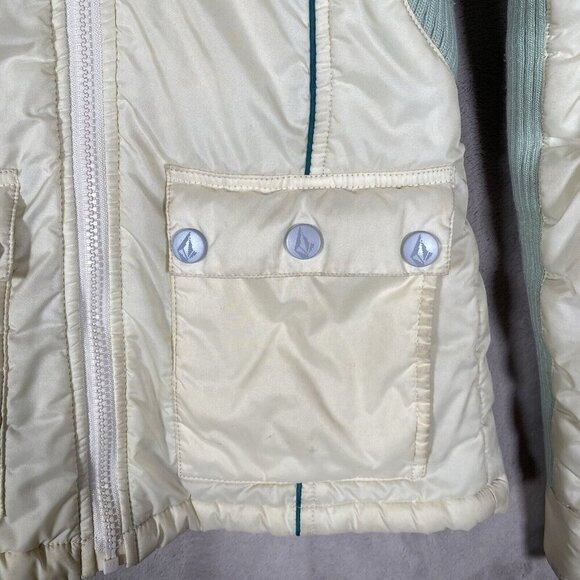 Vintage Volcom Winter Jacket Women's Small Y2K 90s Ski Snowboard Insulated - Picture 9 of 16